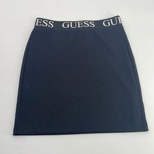 UEC Guess 90s style knit elastic waist mini skirt black XS